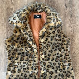 Blanc Noir Leopard Print Vest